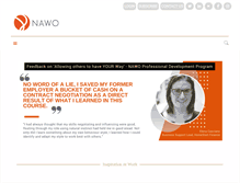 Tablet Screenshot of nawo.org.au